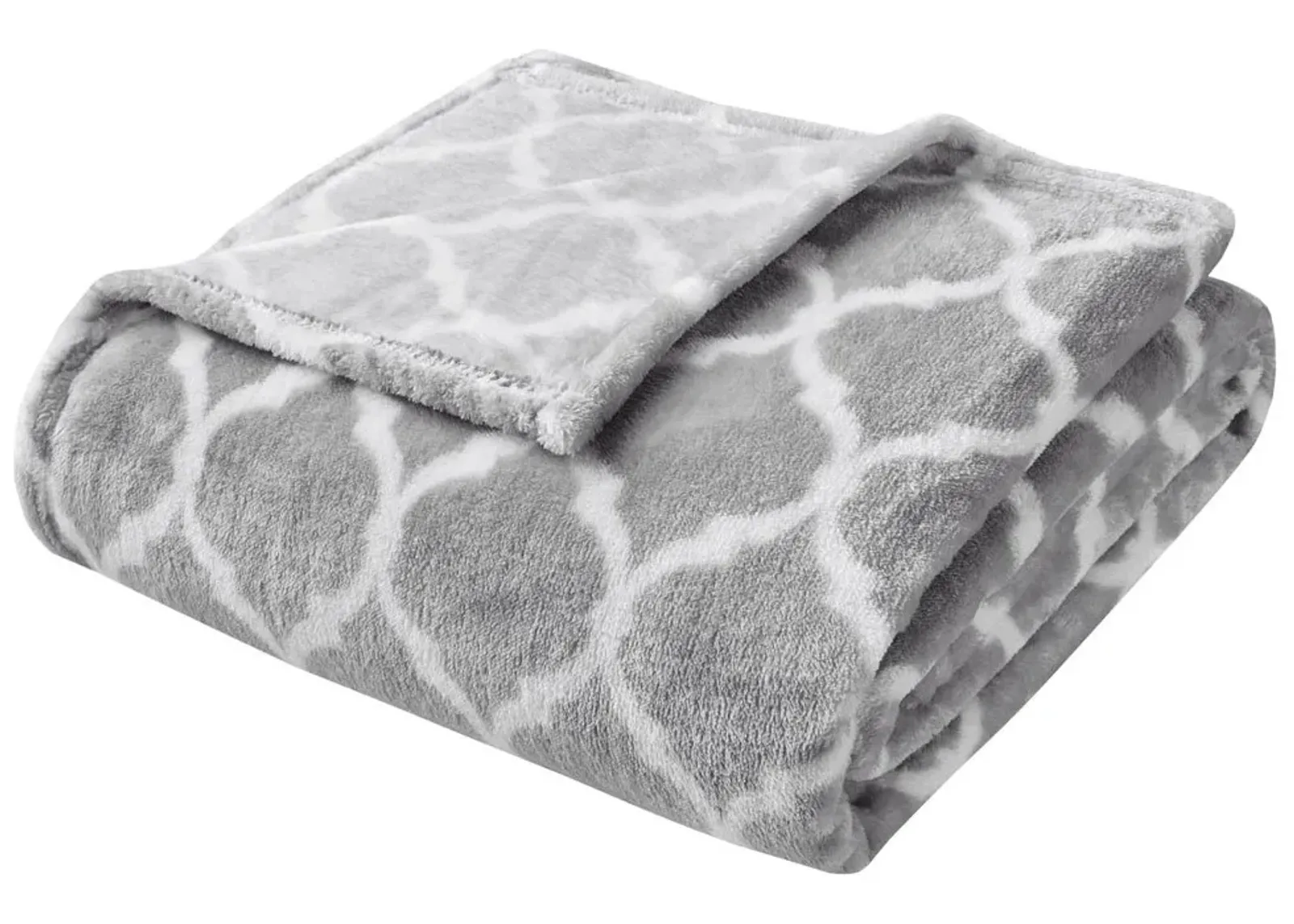 Olliix by Madison Park Ogee 1 Grey Oversized Throw