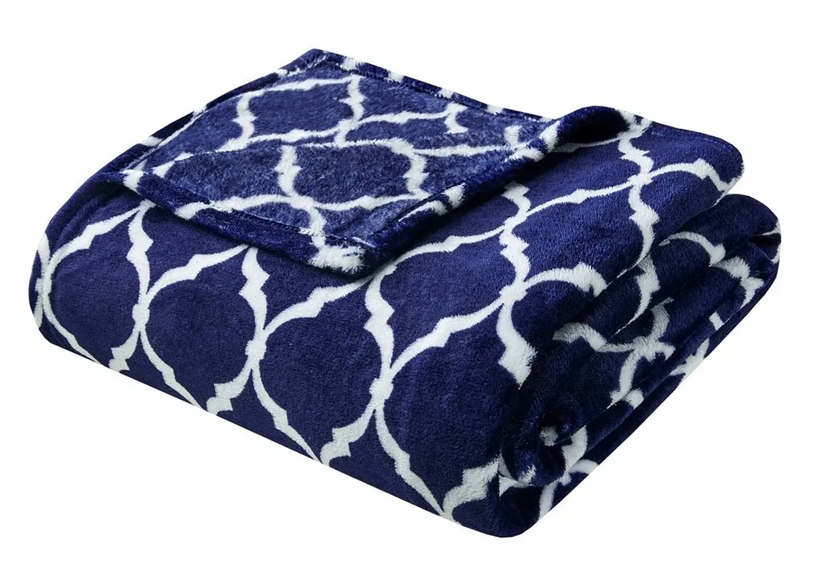 Olliix by Madison Park Ogee 1 Navy Oversized Throw