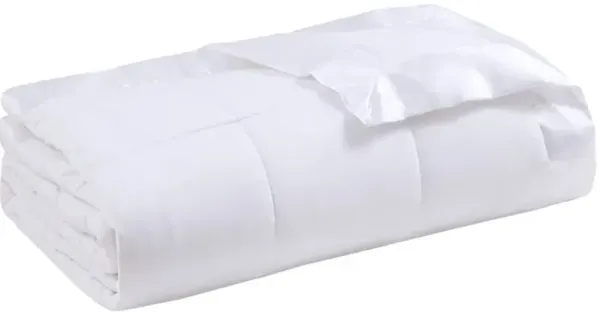Olliix by Madison Park White All Season Hypoallergenic Microfiber Down Alternative Full/Queen Windom Blanket