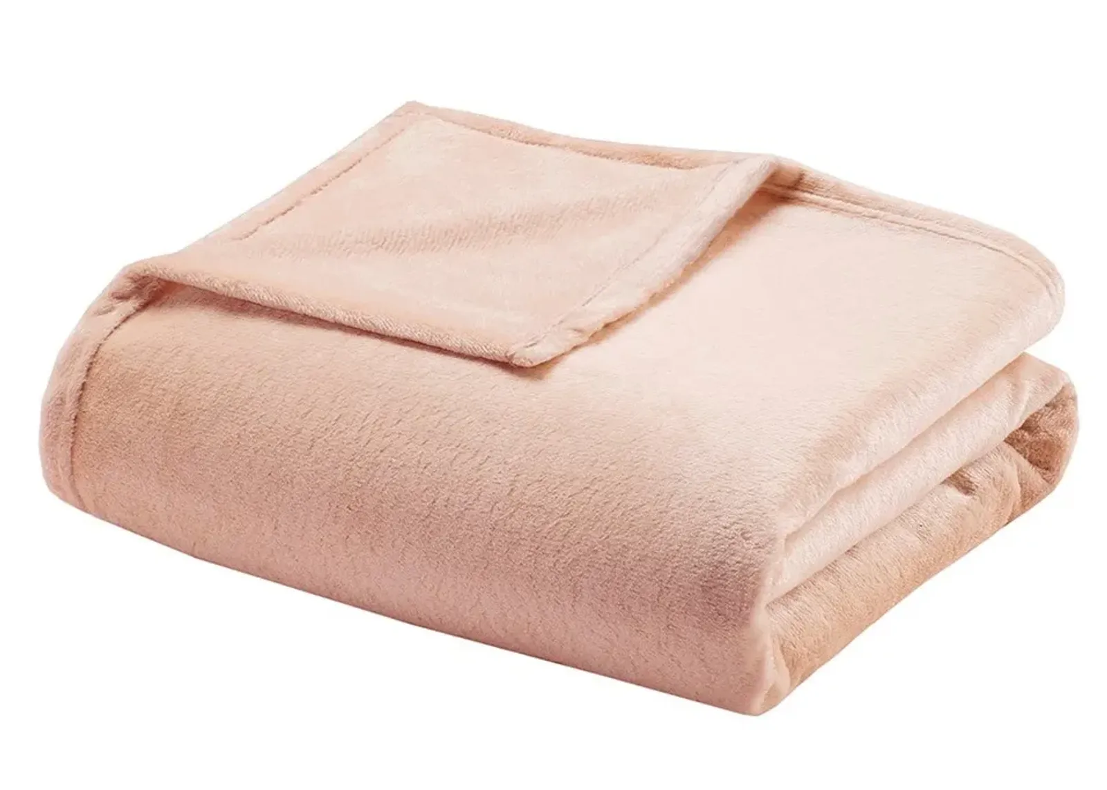 Olliix by Madison Park Microlight Blush Twin Blanket