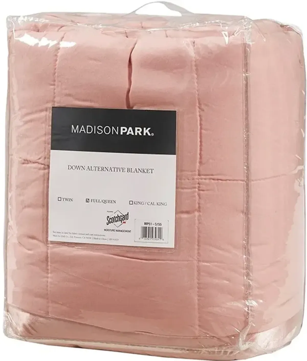 Olliix by Madison Park Blush All Season Hypoallergenic Microfiber Down Alternative Twin Windom Blanket
