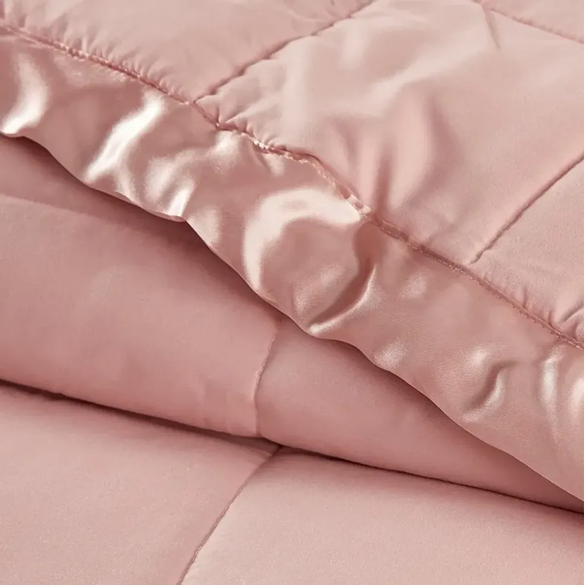 Olliix by Madison Park Blush All Season Hypoallergenic Microfiber Down Alternative Full/Queen Windom Blanket