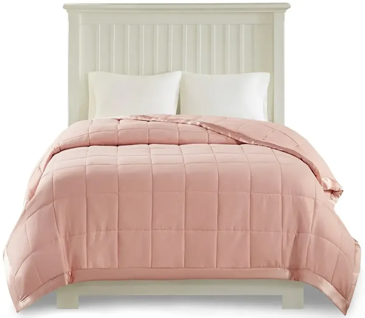 Olliix by Madison Park Blush All Season Hypoallergenic Microfiber Down Alternative Full/Queen Windom Blanket