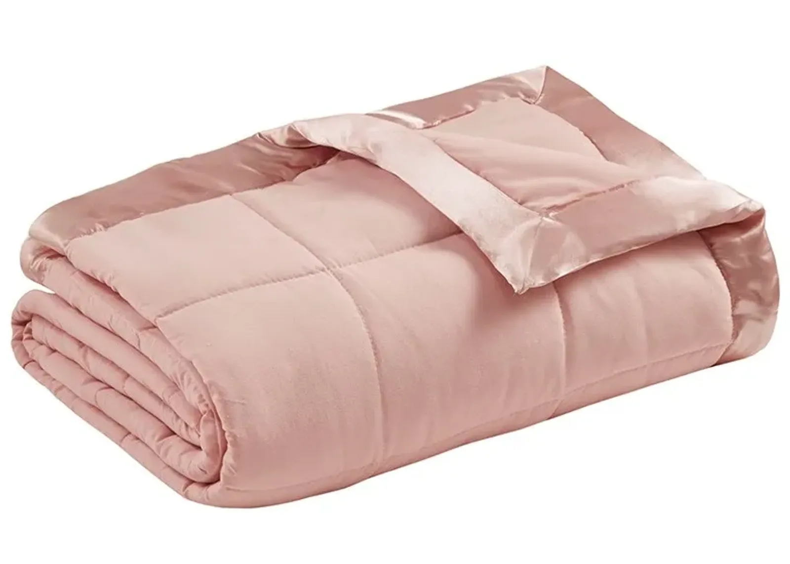 Olliix by Madison Park Blush All Season Hypoallergenic Microfiber Down Alternative Full/Queen Windom Blanket