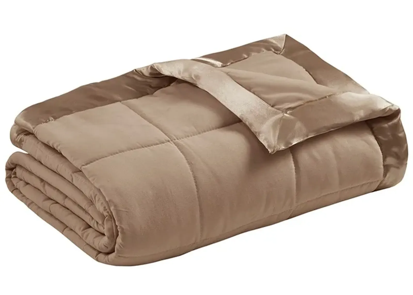 Olliix by Madison Park Brown All Season Hypoallergenic Microfiber Down Alternative Twin Windom Blanket