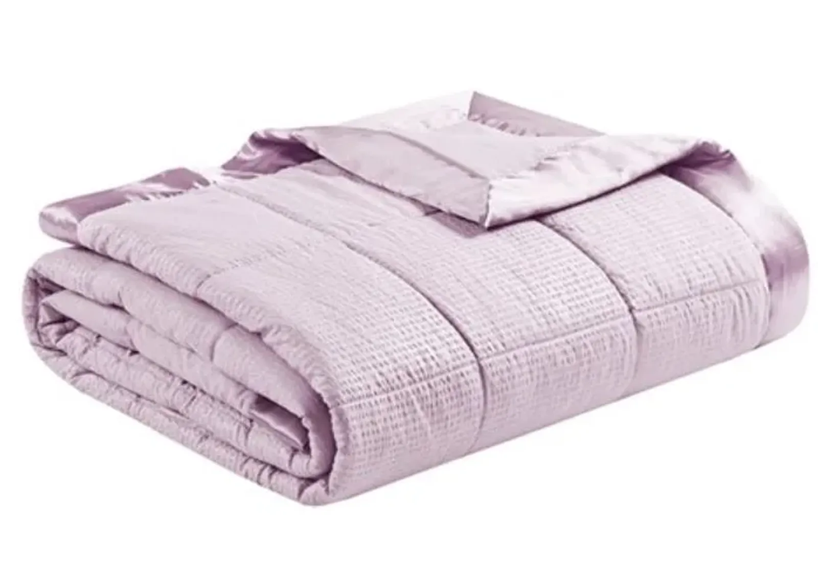 Olliix by Madison Park Cambria Lilac Premium Oversize Down Alternative Blanket with 3M Scotchgard