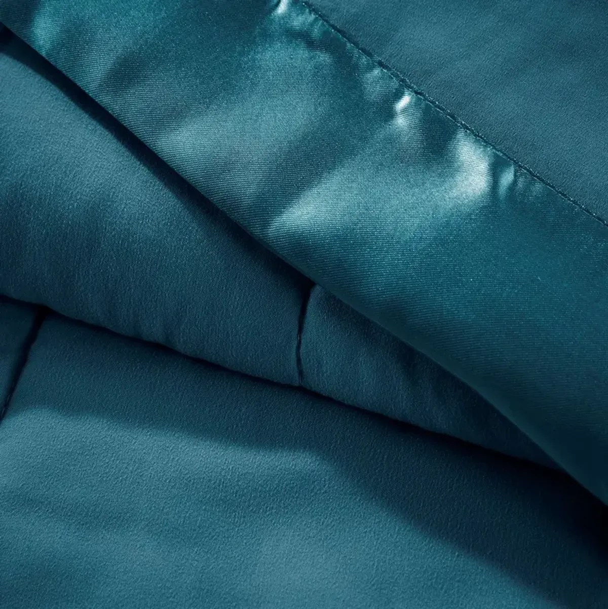 Olliix by Madison Park Windom Teal Twin All Season Microfiber Down Alternative Blanket with 3M Scotchgard
