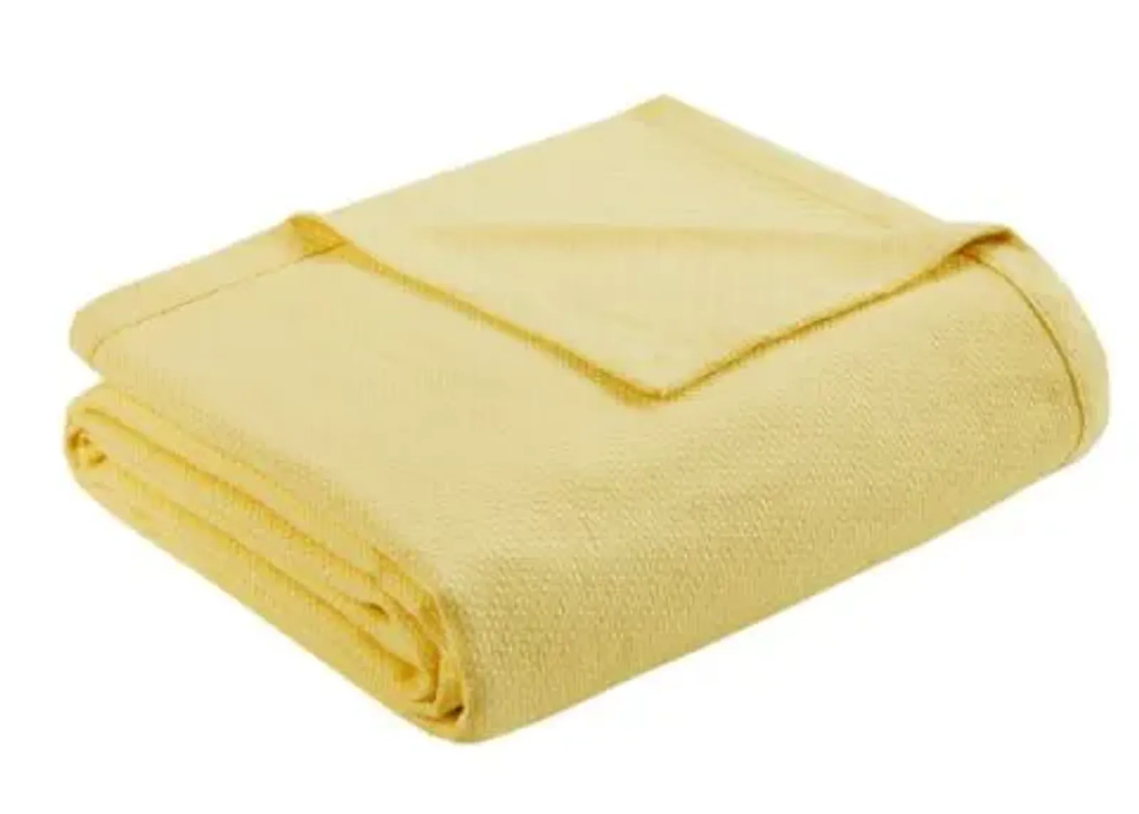 Olliix by Madison Park Liquid Cotton Yellow Full/Queen Blanket