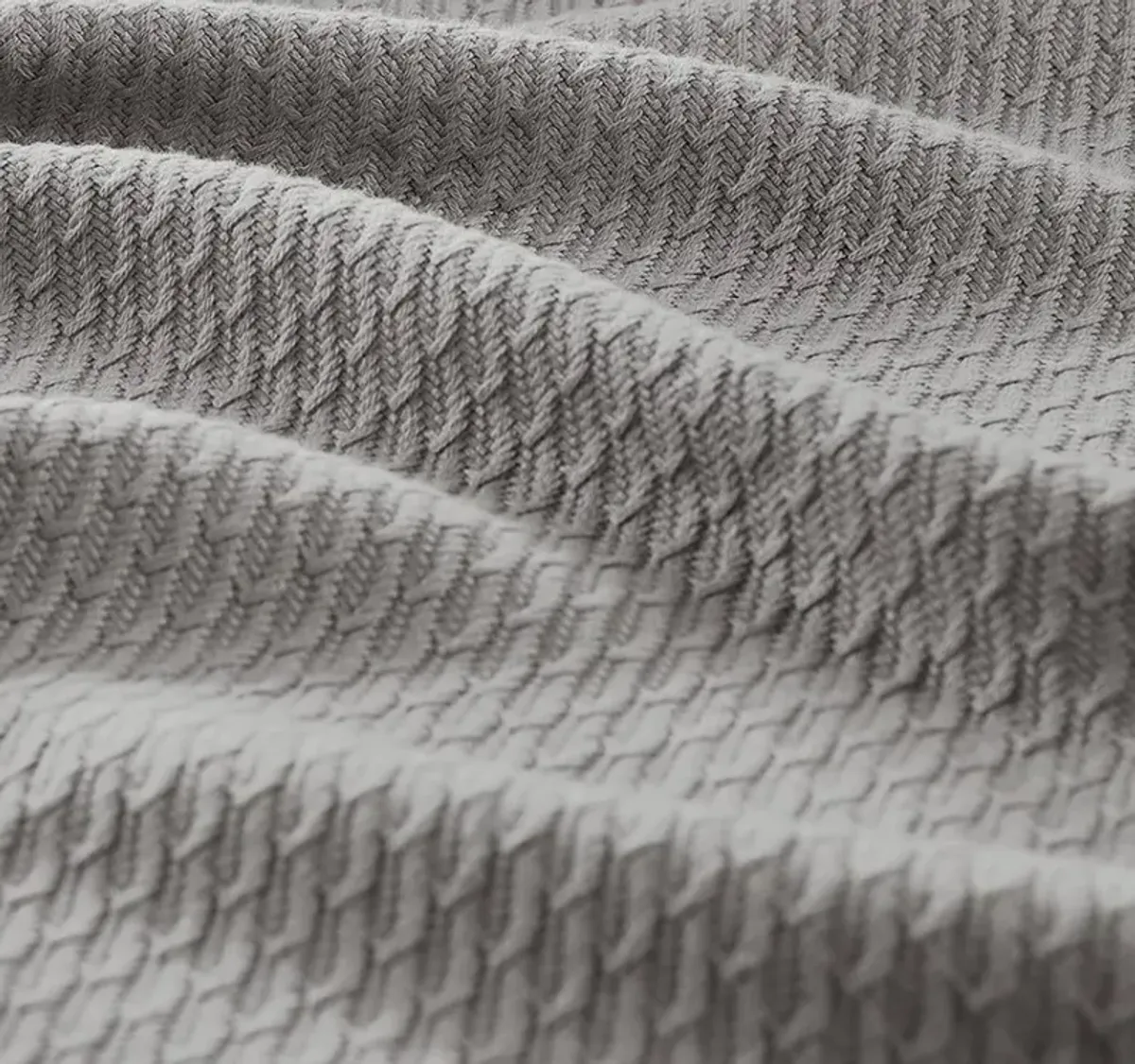 Olliix by Madison Park Egyptian Cotton Grey Full/Queen 100% Certified Egyptian Cotton Blanket