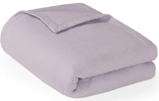 Olliix by Madison Park Liquid Cotton Lilac Full/Queen Blanket
