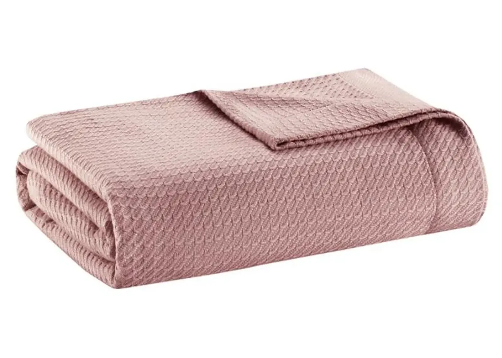 Olliix by Madison Park Egyptian Cotton Rose Twin Blanket