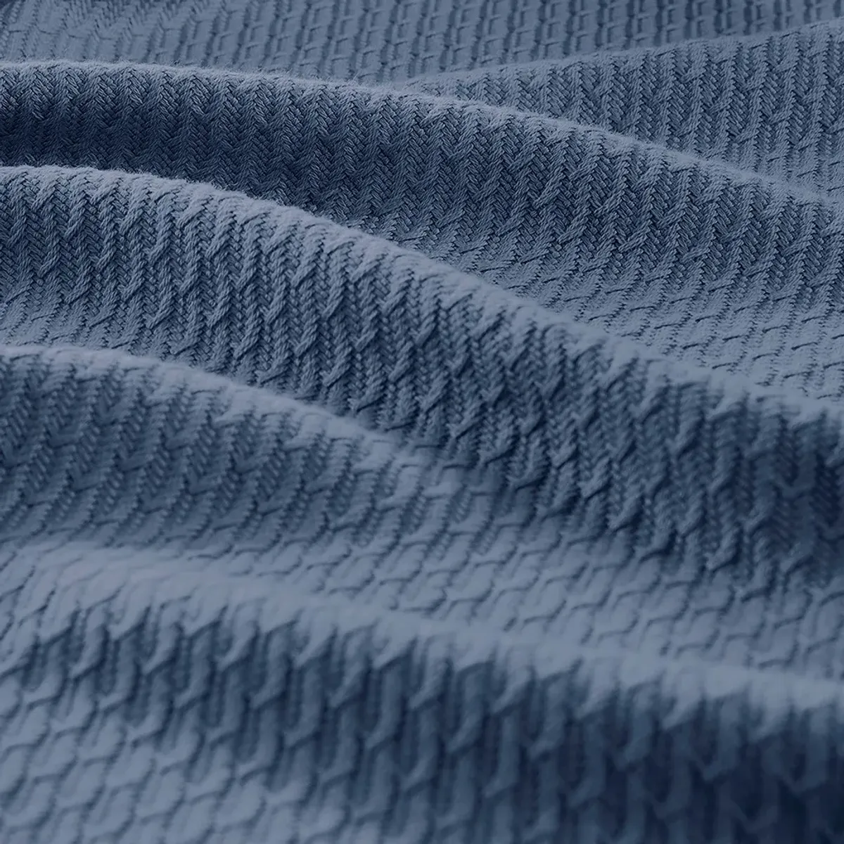 Olliix by Madison Park Egyptian Cotton Blue Full/Queen Blanket