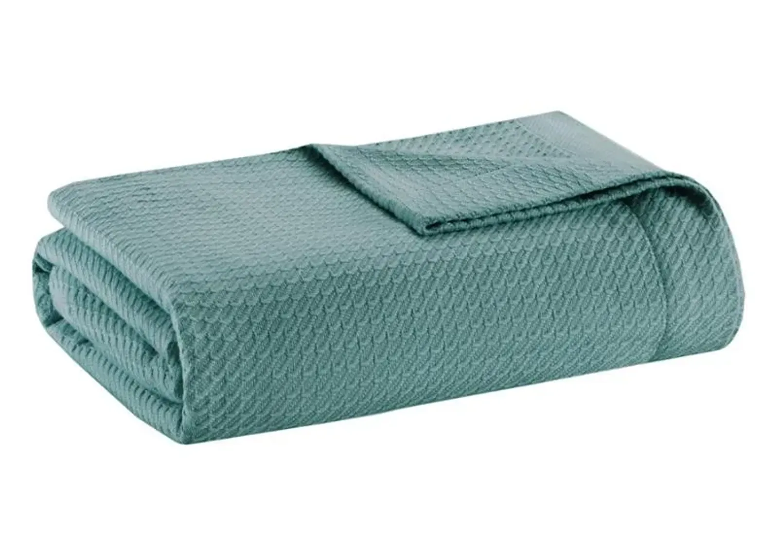 Olliix by Madison Park Egyptian Cotton Teal Twin Blanket