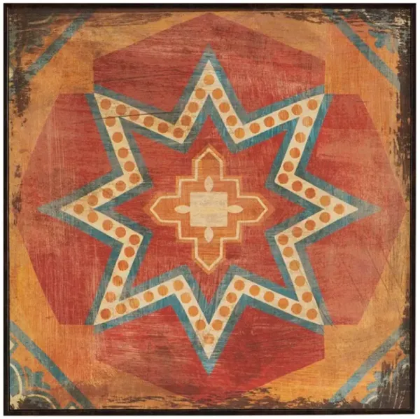 Olliix by Madison Park Moroccan Tile 4 Piece Red Gel Coat  Deco Box Set