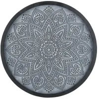 Olliix by Madison Park Grey Medallion Grey Carved Wall Panel