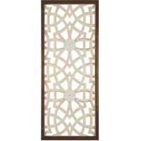 Olliix by Madison Park Damask Wood Panel Wood Carved Wall Panel