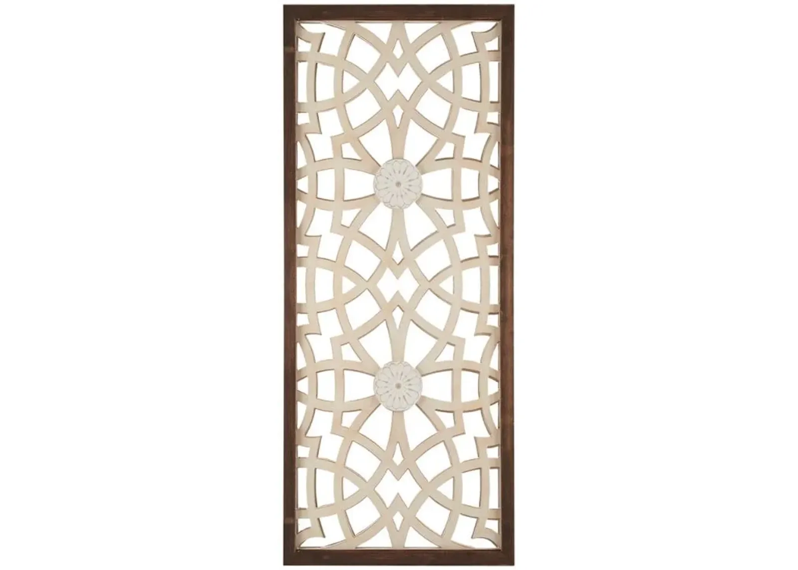 Olliix by Madison Park Damask Wood Panel Wood Carved Wall Panel