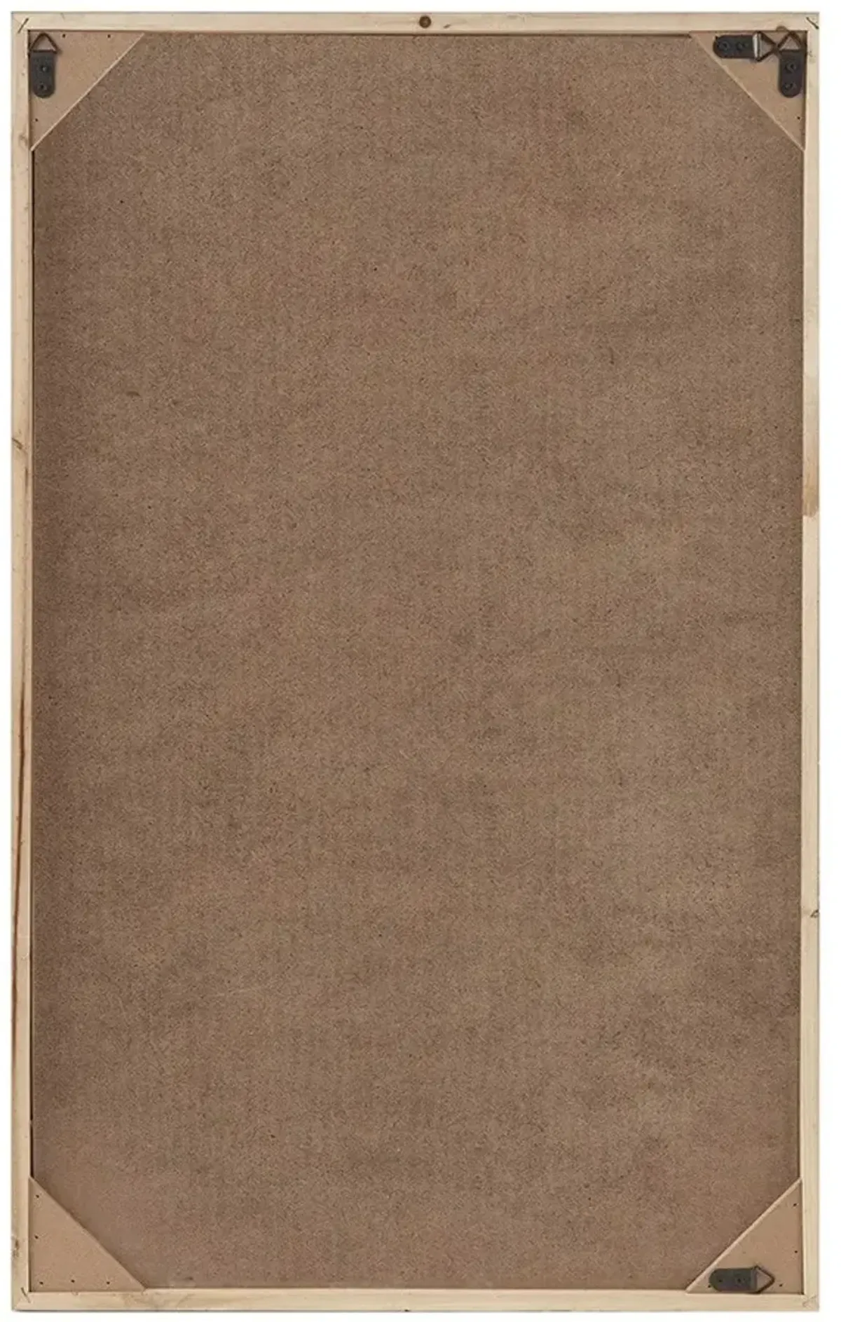 Olliix by Madison Park Exton Natural and White Geo Carved Wood Panel Wall Decor