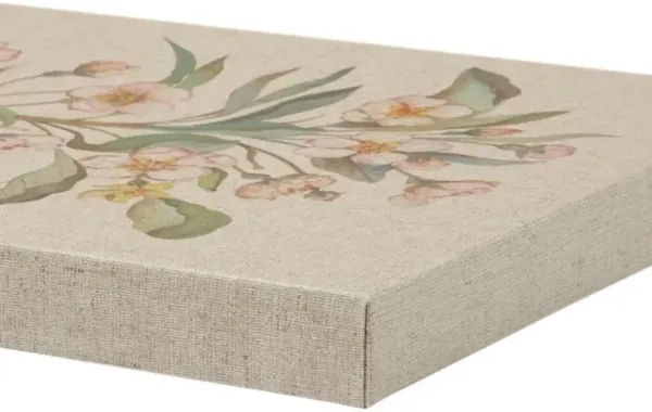 Olliix by Madison Park Linen Botanicals 3 Piece Multicolor Printed Linen Canvas Set