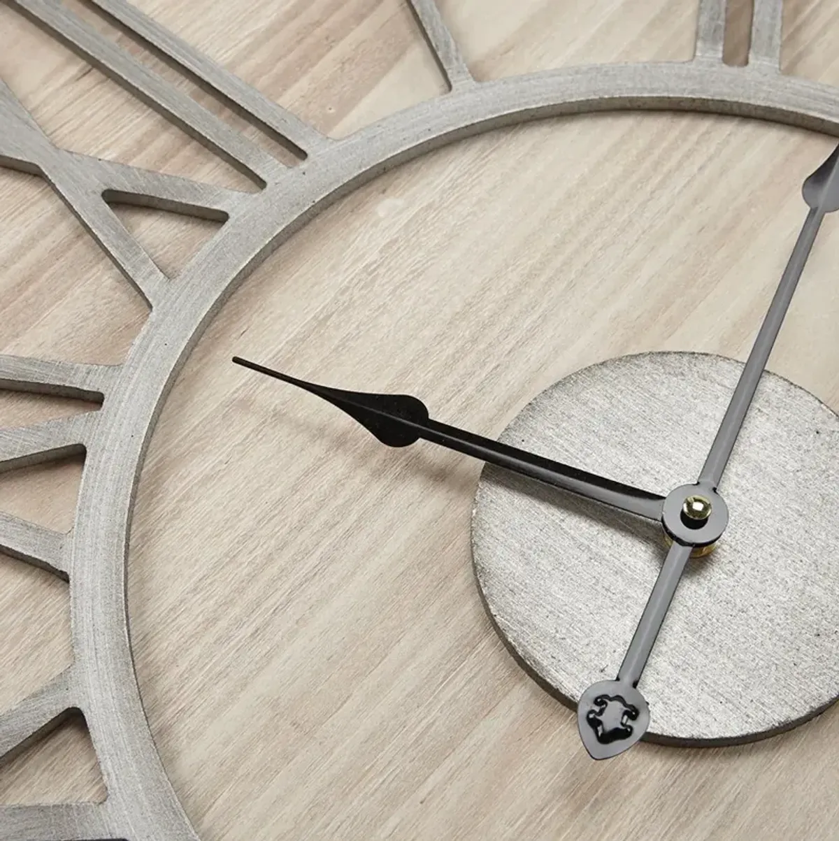 Olliix by Madison Park Mason Gray Wall Clock