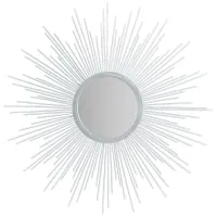 Olliix by Madison Park Fiore Silver Large Sunburst Mirror