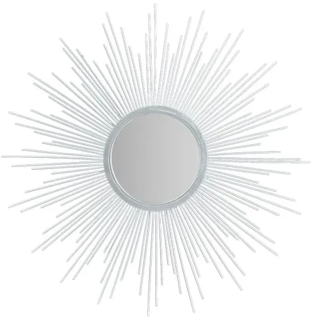Olliix by Madison Park Fiore Silver Large Sunburst Mirror