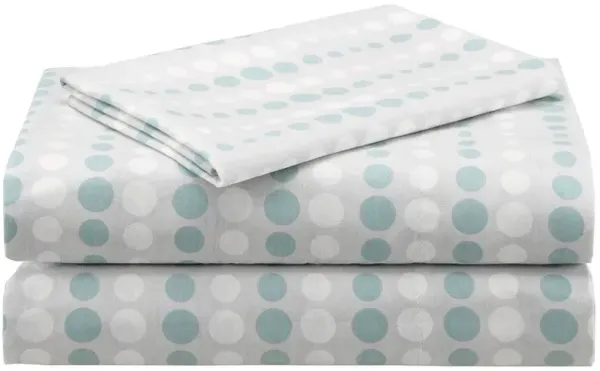 Olliix by Madison Park Essentials Knowles Aqua Queen Complete Comforter and Cotton Sheet Set