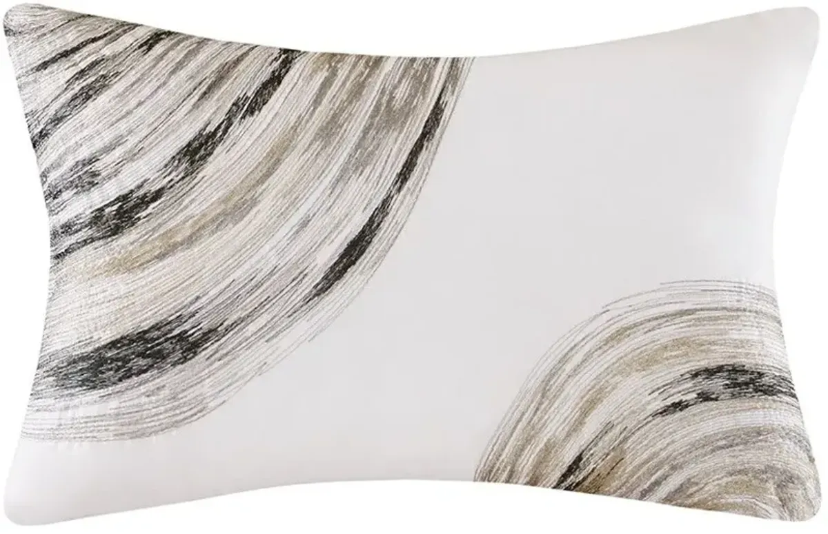 Olliix by Madison Park Essentials Saben Taupe Queen Complete Comforter and Cotton Sheet Set