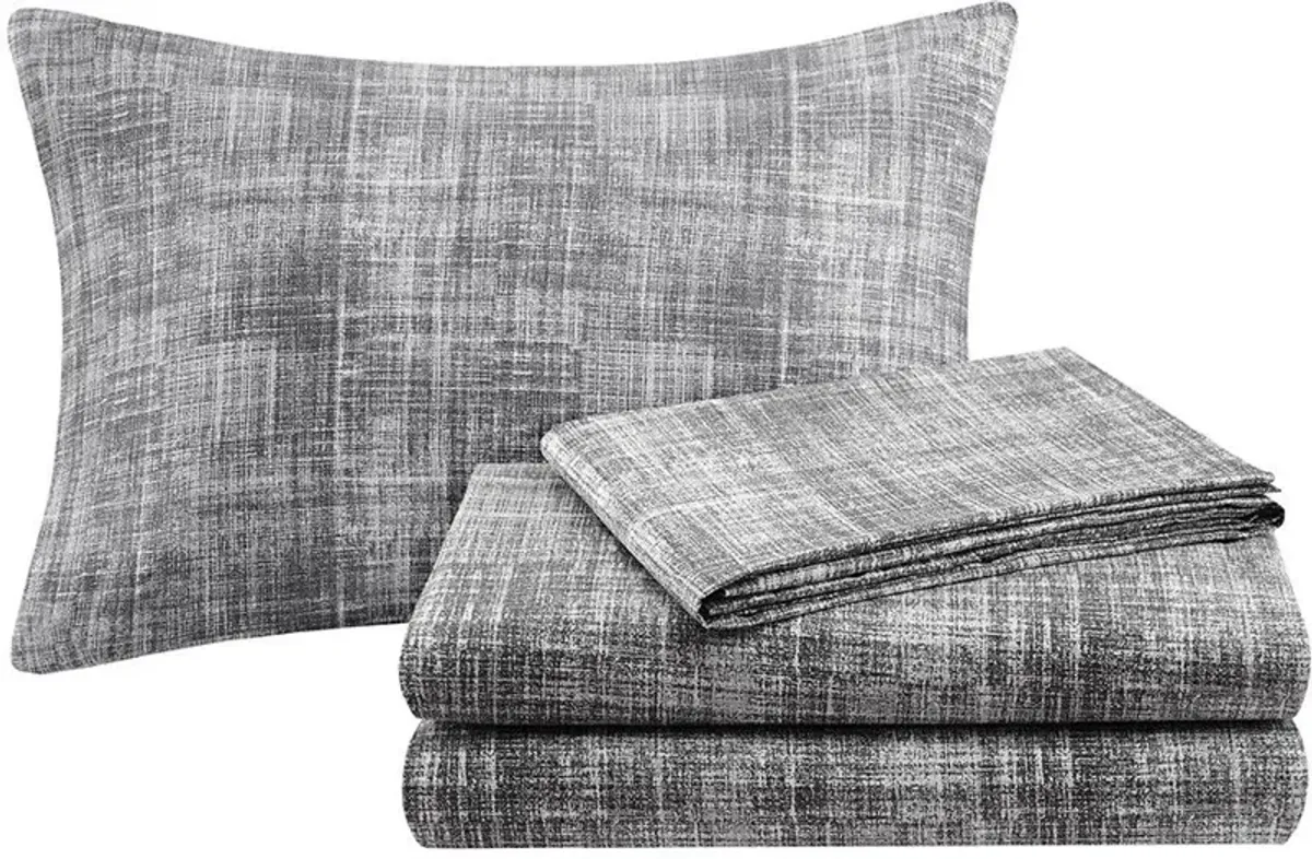 Olliix by Madison Park Essentials Saben Taupe Queen Complete Comforter and Cotton Sheet Set