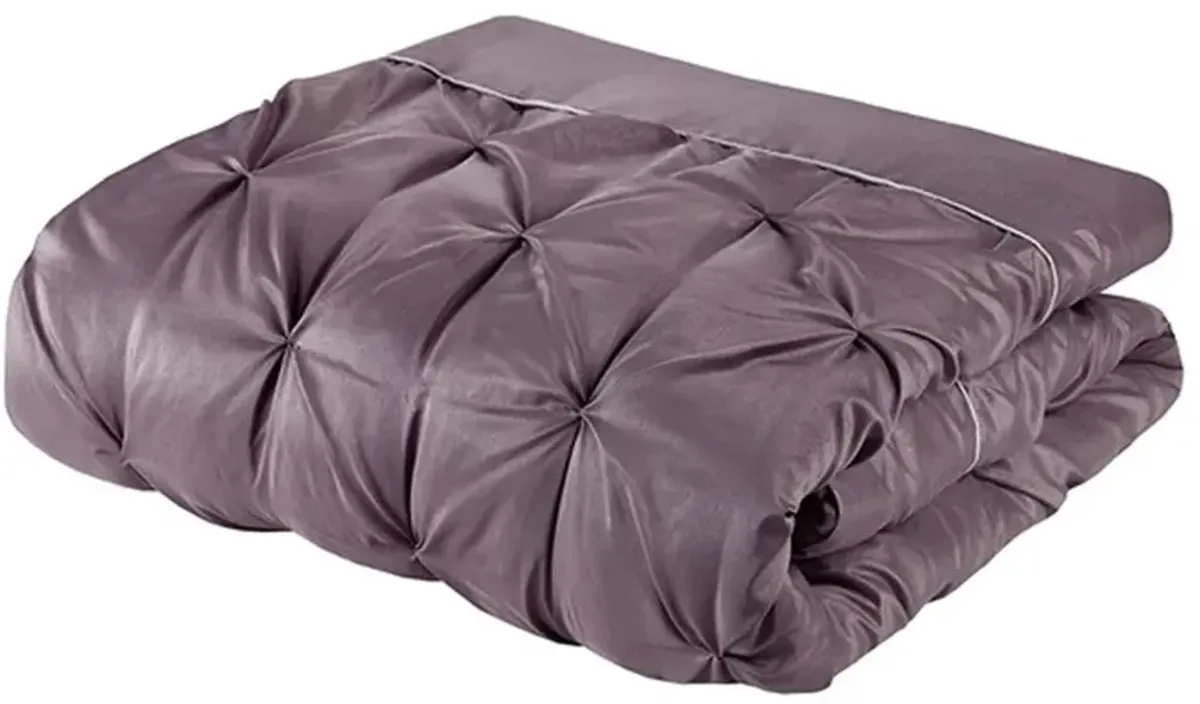 Olliix by Madison Park Essentials Plum California King Joella 24 Piece Room in a Bag