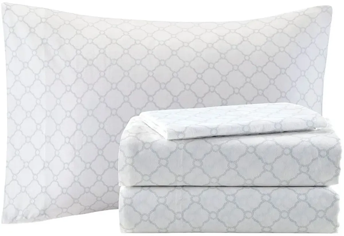 Olliix by Madison Park Essentials Aqua Queen Maible Complete Comforter and Cotton Sheet Set