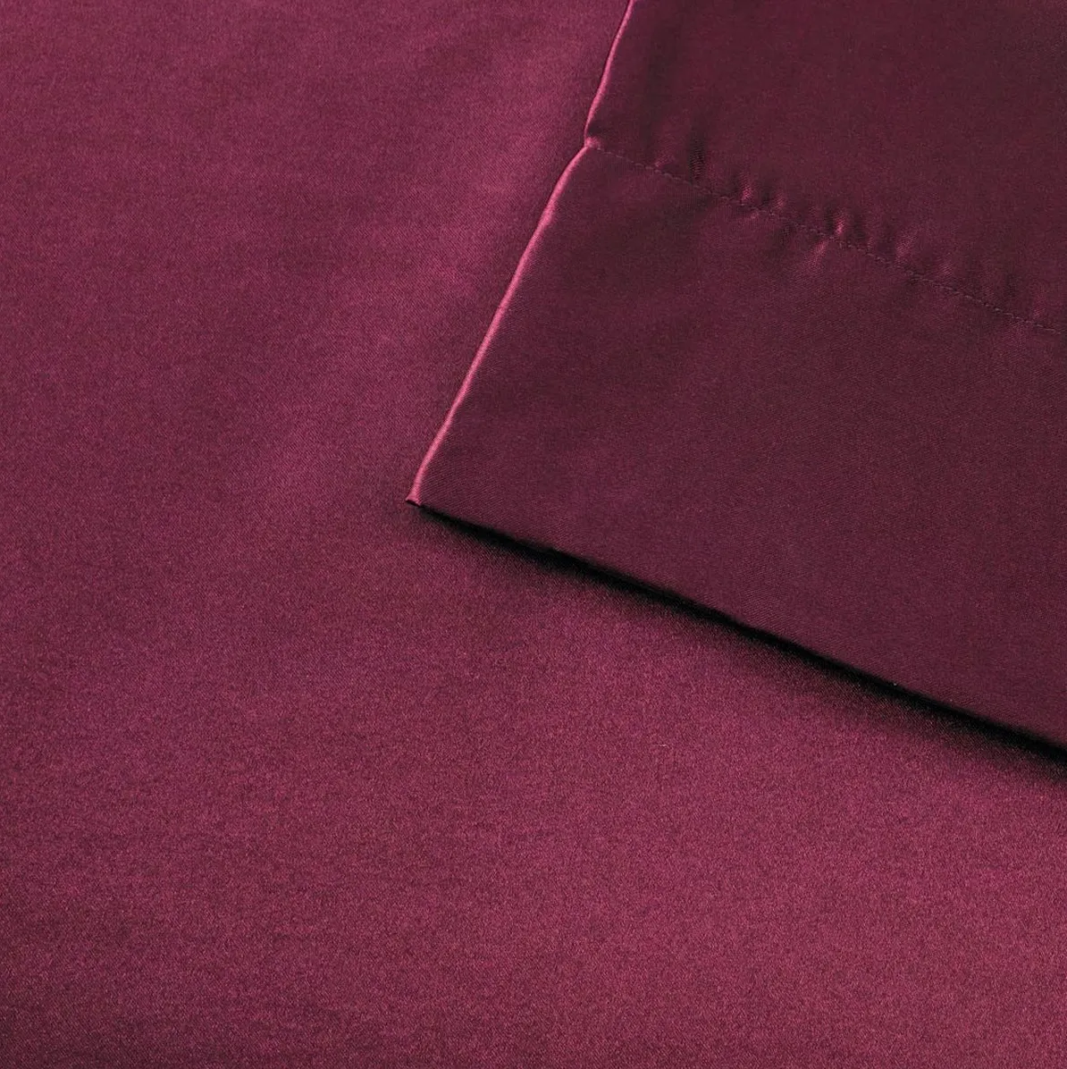 Olliix by Madison Park Essentials 6-Piece Purple King Satin Wrinkle-Free Luxurious Sheet Set