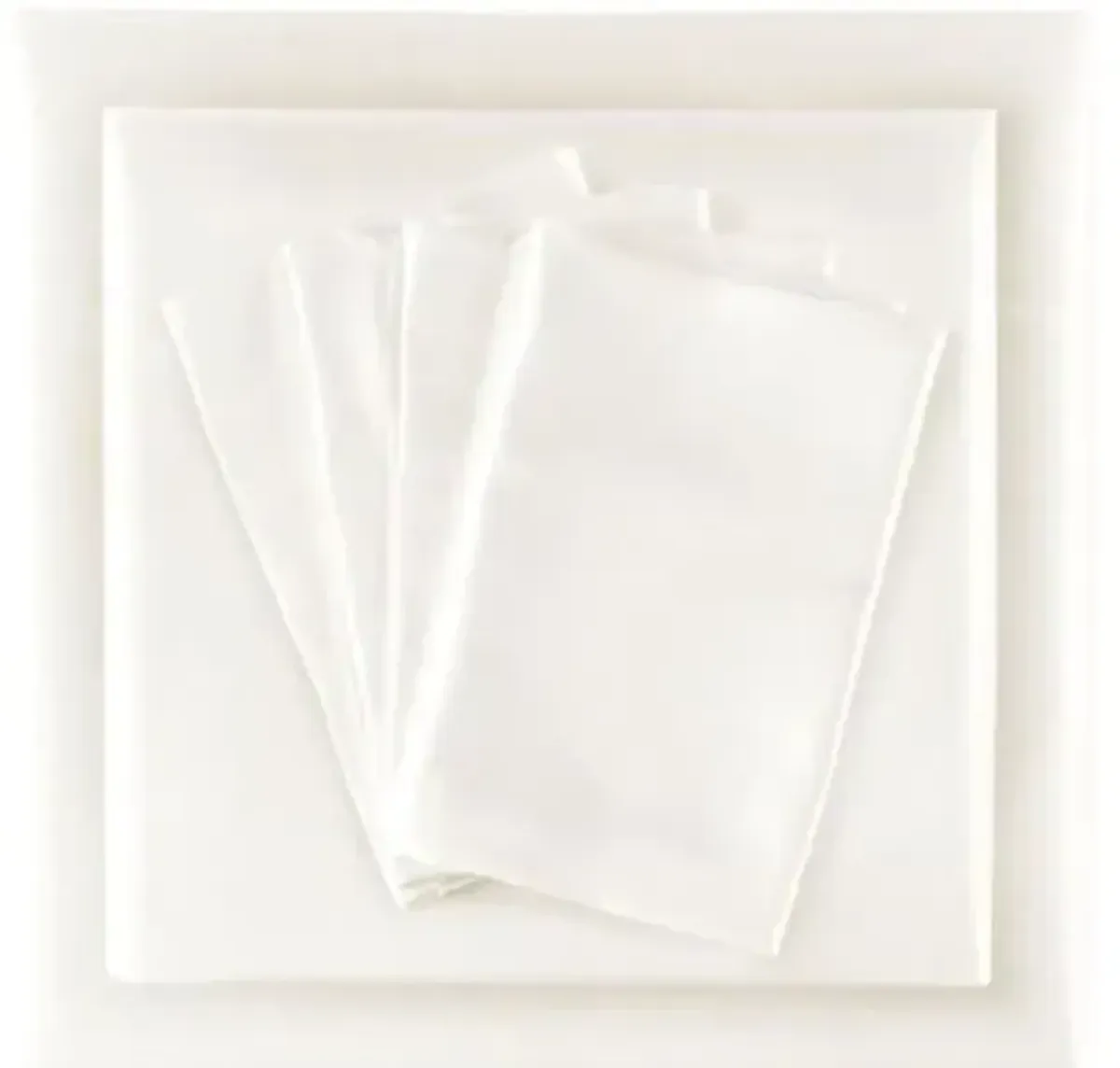 Olliix by Madison Park Essentials Satin 6 Pieces Ivory Full Wrinkle-Free Luxurious Sheet Set