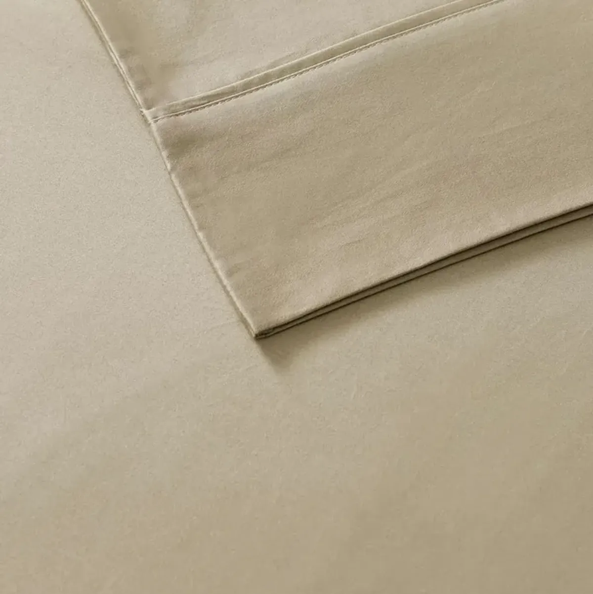 Olliix by Madison Park 6 Piece Khaki Queen 800 Thread Count Cotton Rich Sateen Sheet Set