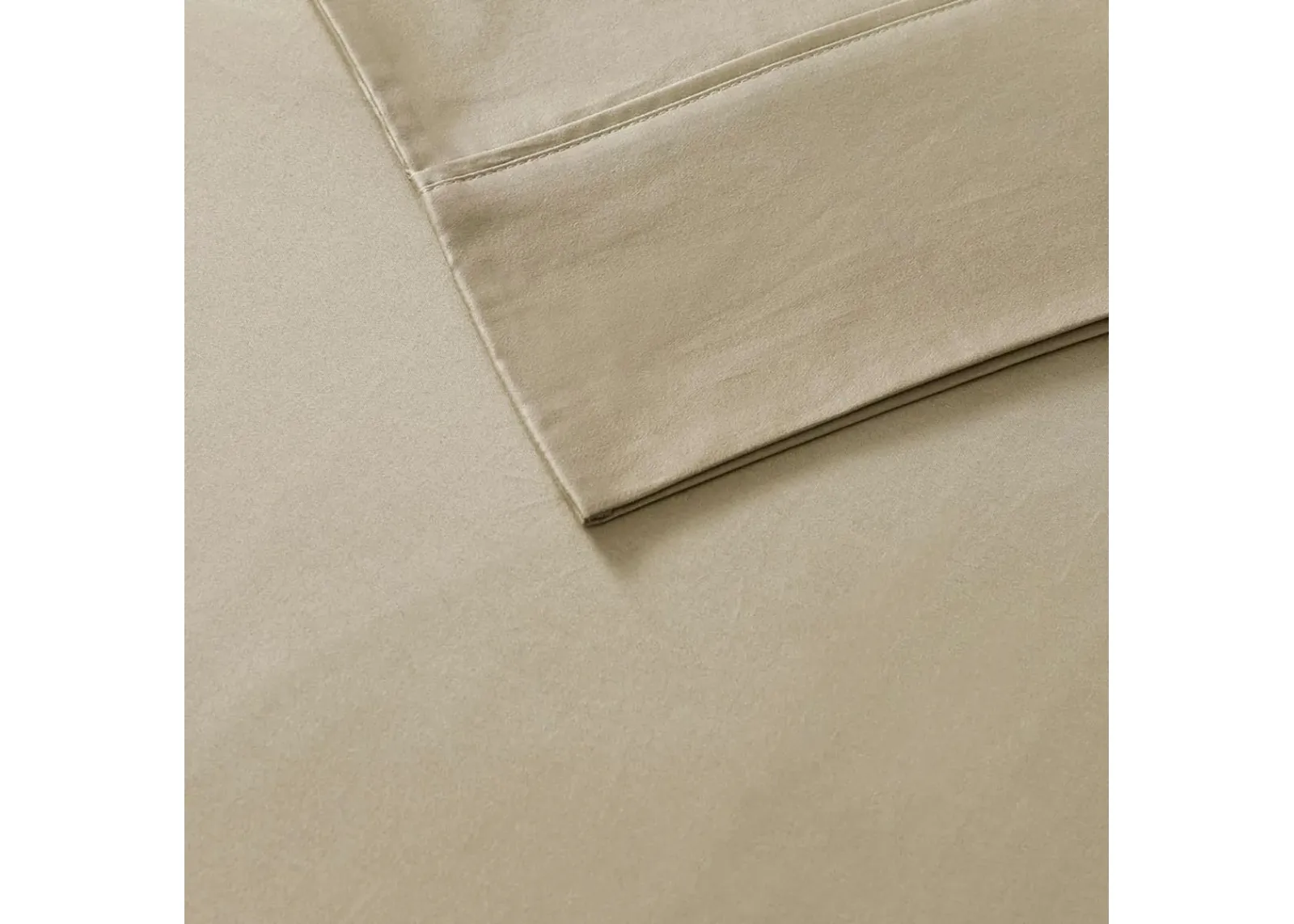 Olliix by Madison Park 6 Piece Khaki Queen 800 Thread Count Cotton Rich Sateen Sheet Set