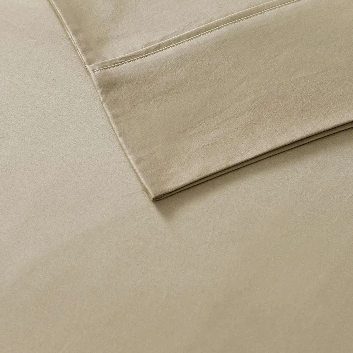 Olliix by Madison Park 6 Piece Khaki King 800 Thread Count Cotton Rich Sateen Sheet Set