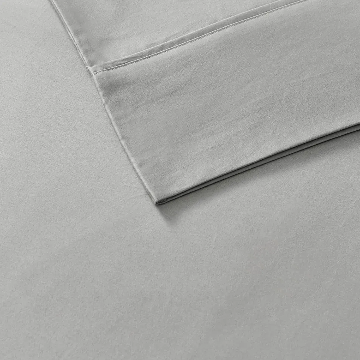 Olliix by Madison Park 6 Piece Grey King 800 Thread Count Cotton Rich Sateen Sheet Set