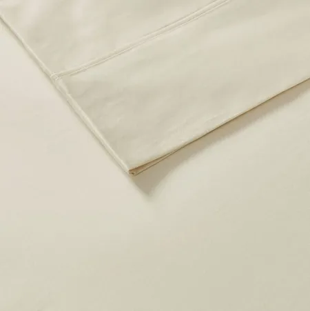 Olliix by Madison Park 6 Piece Ivory Queen 800 Thread Count Cotton Rich Sateen Sheet Set
