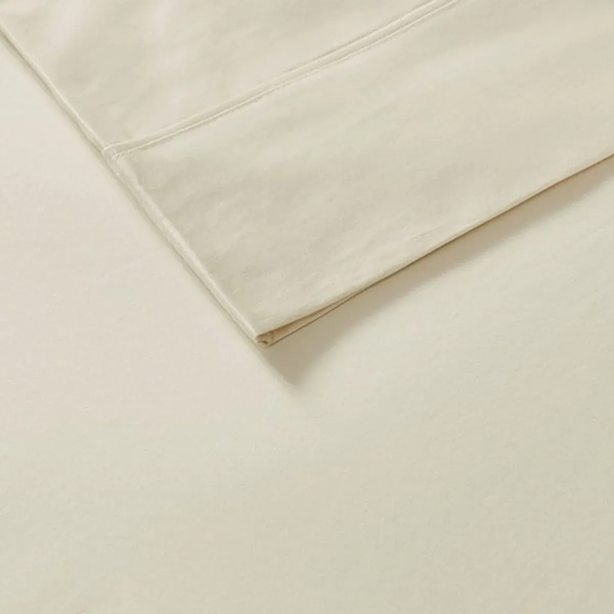 Olliix by Madison Park 6 Piece Ivory King 800 Thread Count Cotton Rich Sateen Sheet Set