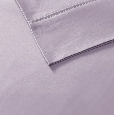 Olliix by Madison Park 6 Piece Purple King 800 Thread Count Cotton Rich Sateen Sheet Set