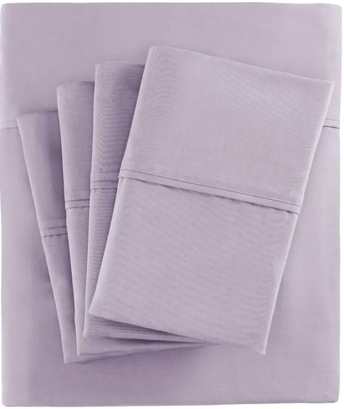 Olliix by Madison Park 6 Piece Purple California King 800 Thread Count Cotton Rich Sateen Sheet Set