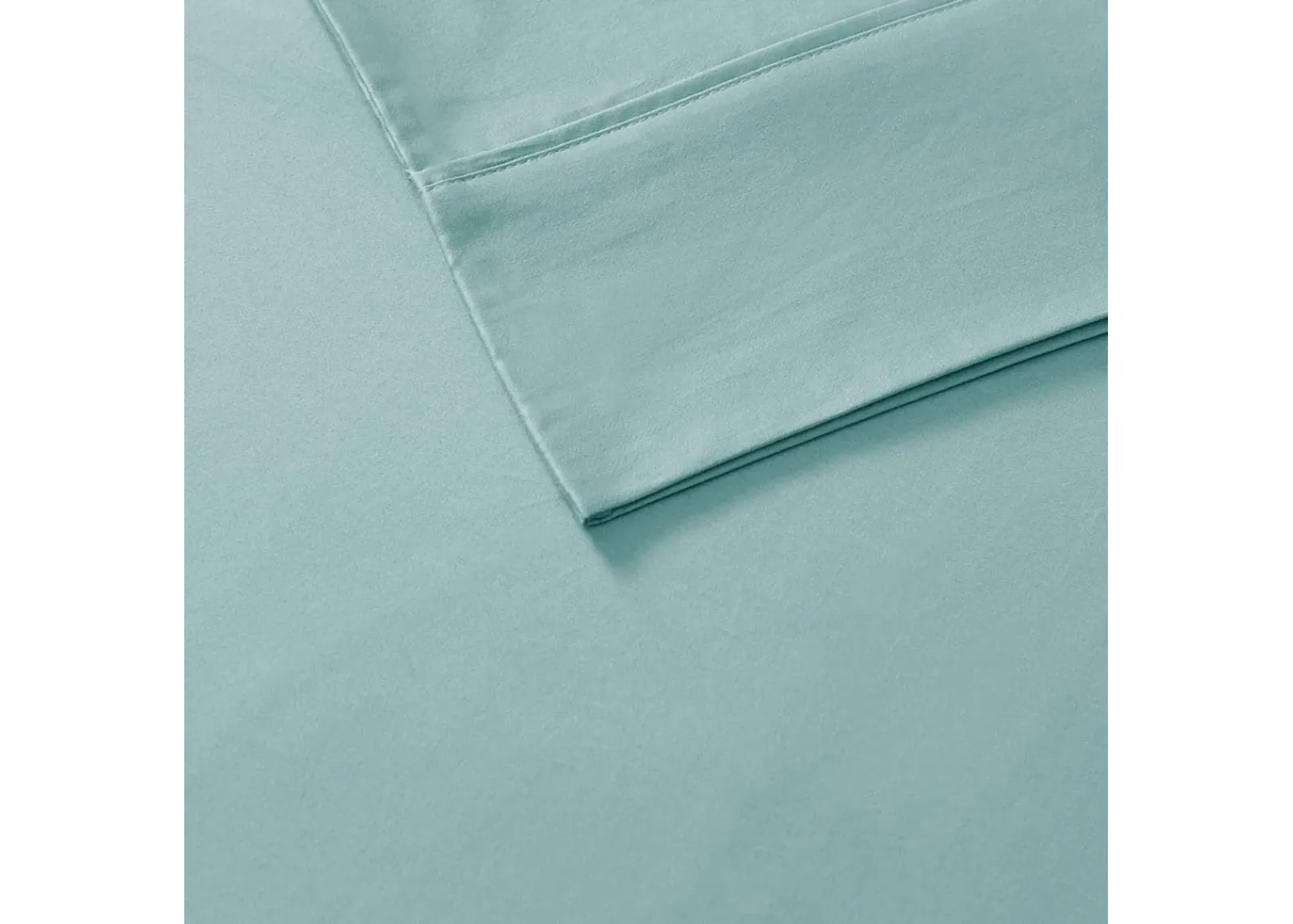 Olliix by Madison Park 6 Piece Aqua Queen 800 Thread Count Cotton Rich Sateen Sheet Set