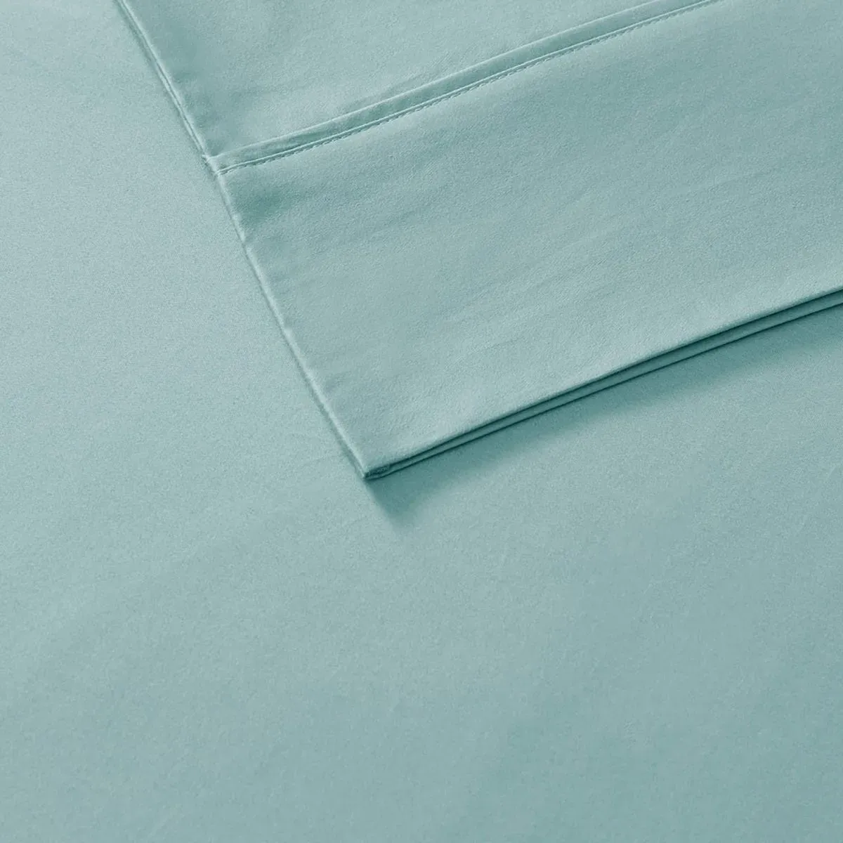 Olliix by Madison Park 6 Piece Aqua Queen 800 Thread Count Cotton Rich Sateen Sheet Set