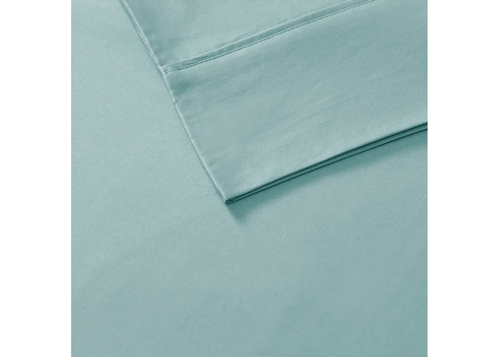 Olliix by Madison Park 6 Piece Aqua California King 800 Thread Count Cotton Rich Sateen Sheet Set