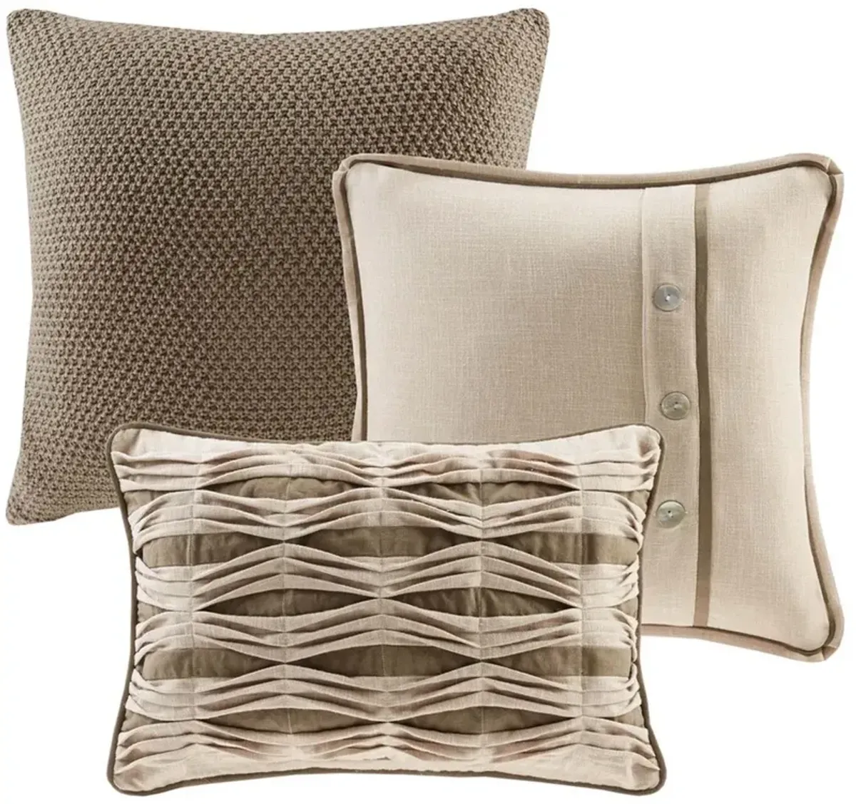 Olliix by Madison Park Signature Linen Queen Chateau Comforter Set