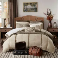Olliix by Madison Park Signature Linen Queen Chateau Comforter Set
