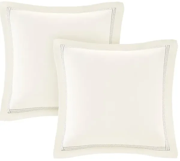 Olliix by Madison Park Signature Blue Queen Farmhouse Comforter Set