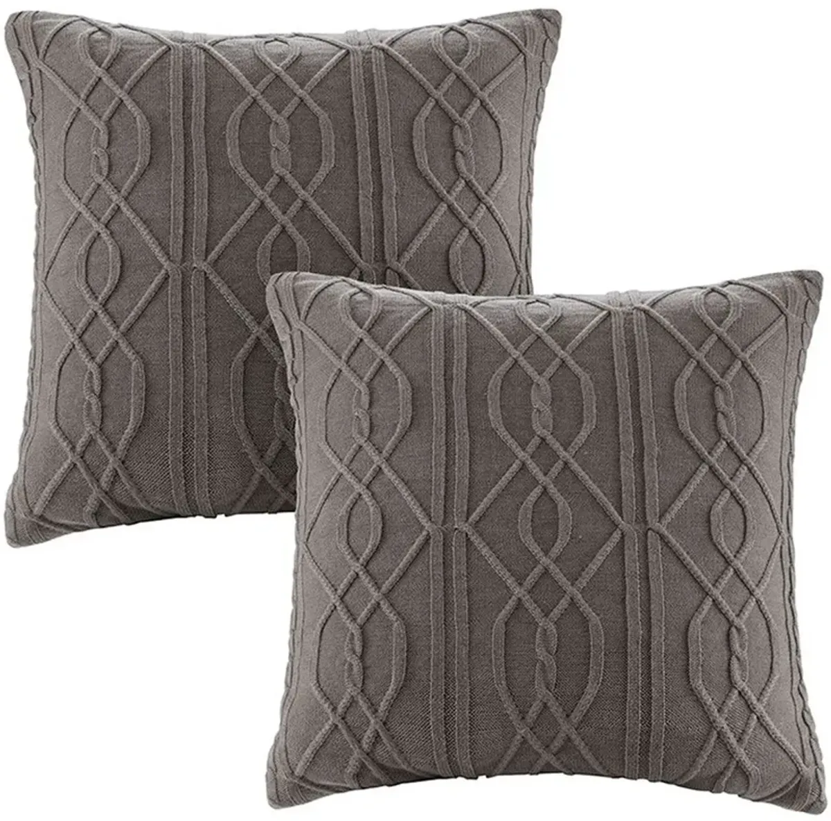 Olliix by Madison Park Signature Brown Queen Urban Cabin Cotton Jacquard Comforter Set