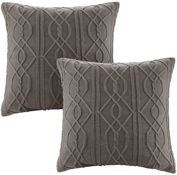 Olliix by Madison Park Signature Brown Queen Urban Cabin Cotton Jacquard Comforter Set