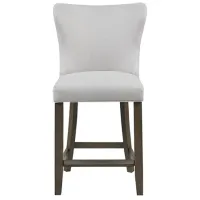 Olliix by Madison Park Signature Helena 25.5" Cream Upholstered Counter Height Stool